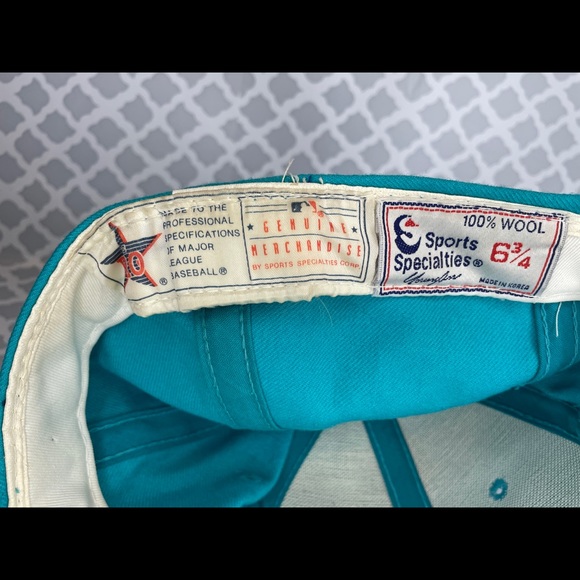 90’s Florida Marlins Wool Fitted (6 3/4) Vintage MLB Pro ball cap baseball - Picture 6 of 9